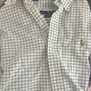 Ralph Lauren Men's Blue Checkered Shirt/ Slim Fit